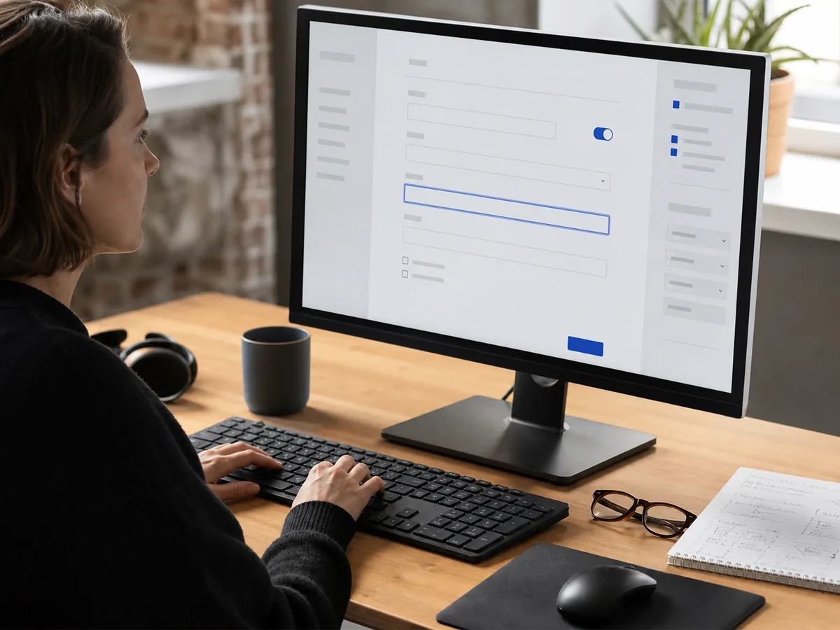 Editorial illustration for Accessible admin forms that editors can trust