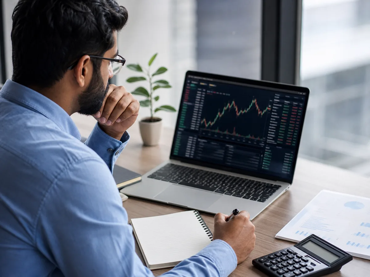 Editorial illustration for CoinProfit Plus — finance-oriented dashboard product